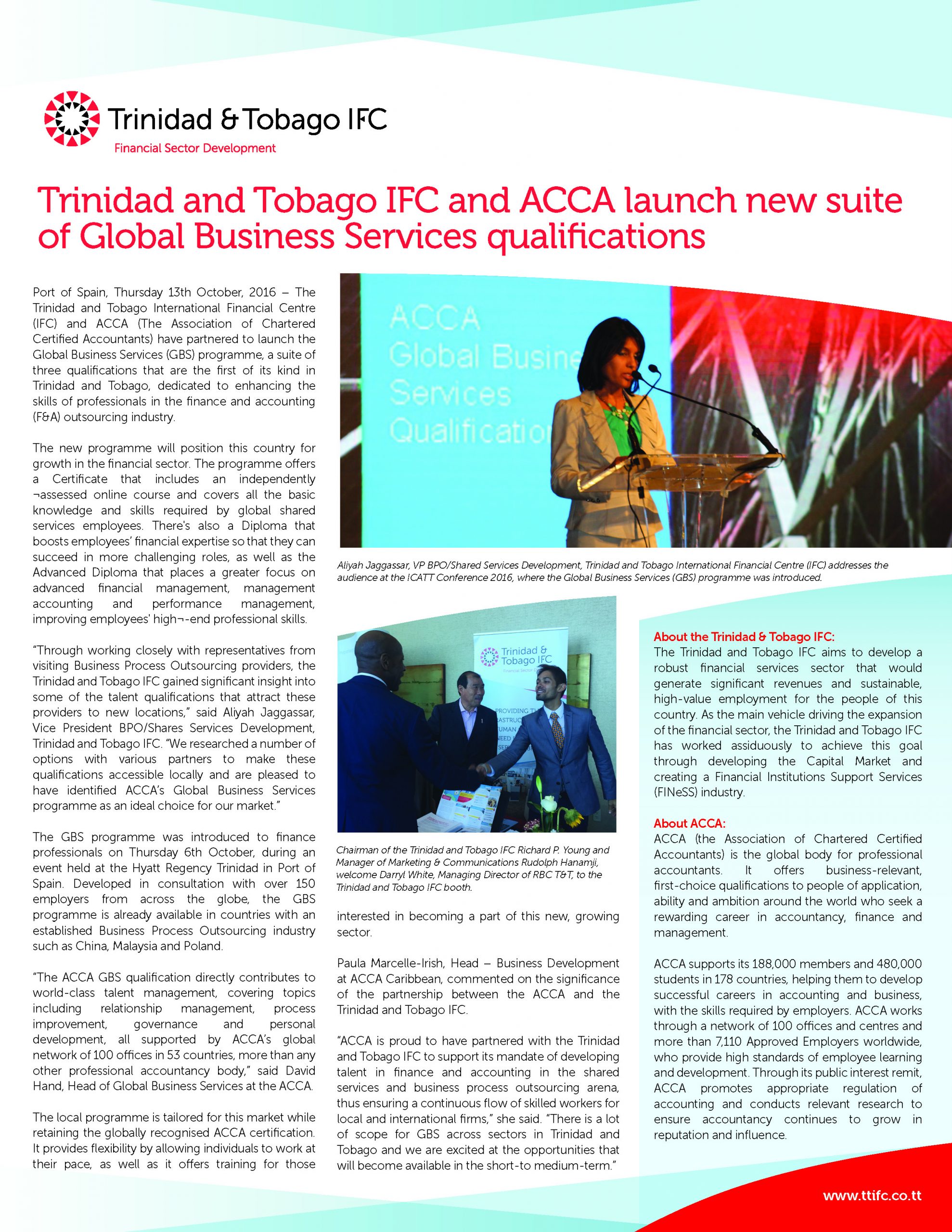 Trinidad and Tobago IFC and ACCA Launch