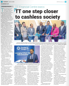 Financial Centre takes Trinidad and Tobago one step closer to a cashless society